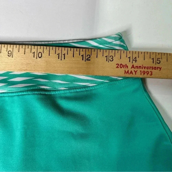 Slazenger Womens Tennis Activewear Skort Medium Green White Athletic Shorts Mini - Picture 7 of 8